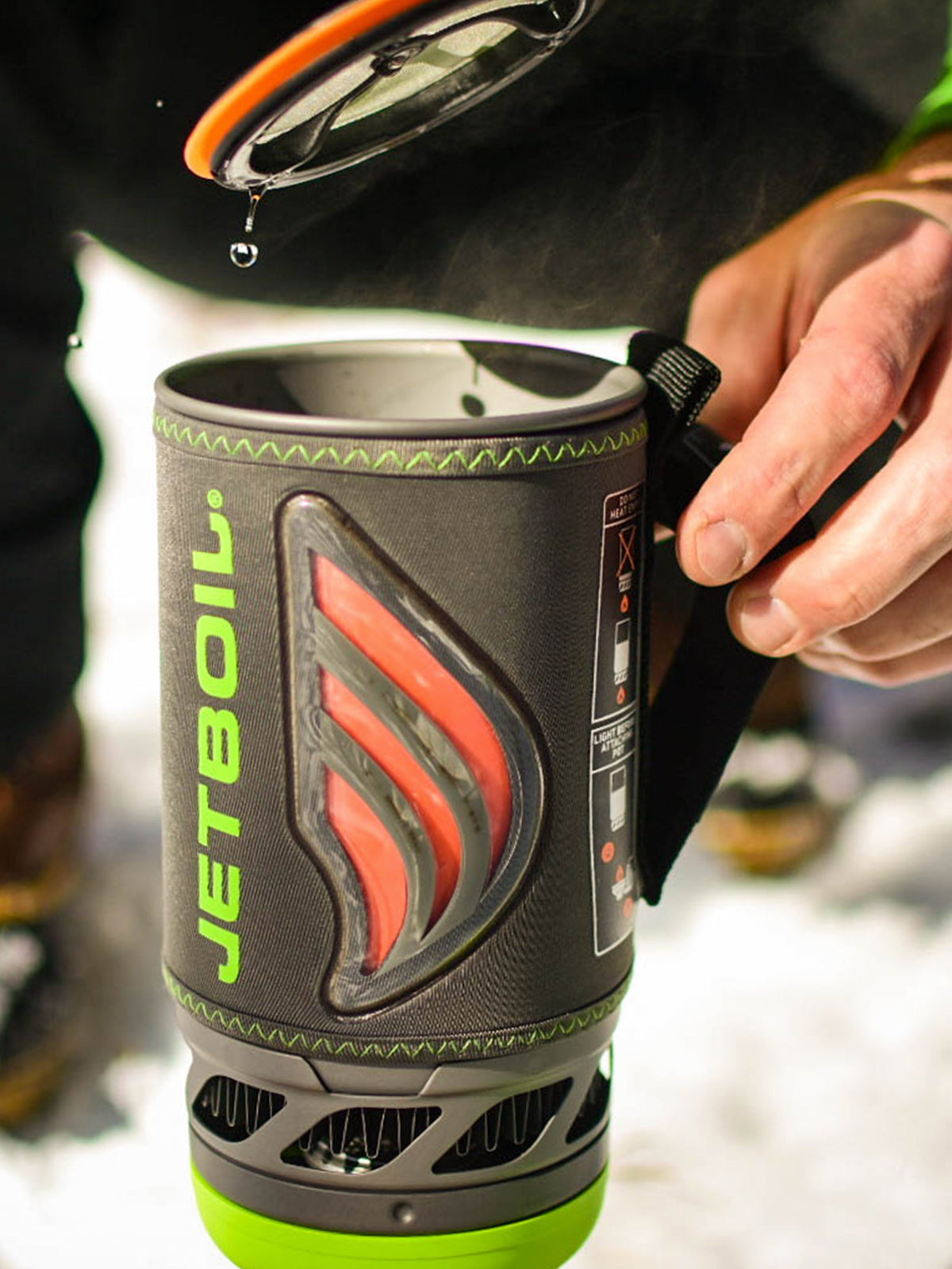 lid off Jetboil FLASH JAVA Kit Cooking System