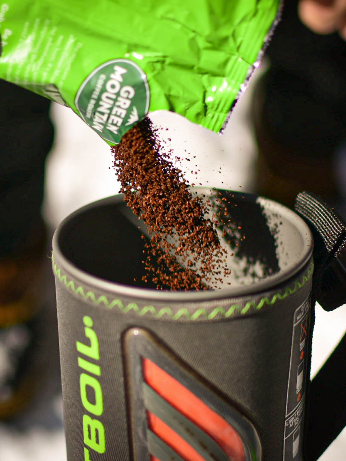 coffee poured into Jetboil FLASH JAVA Kit Cooking System