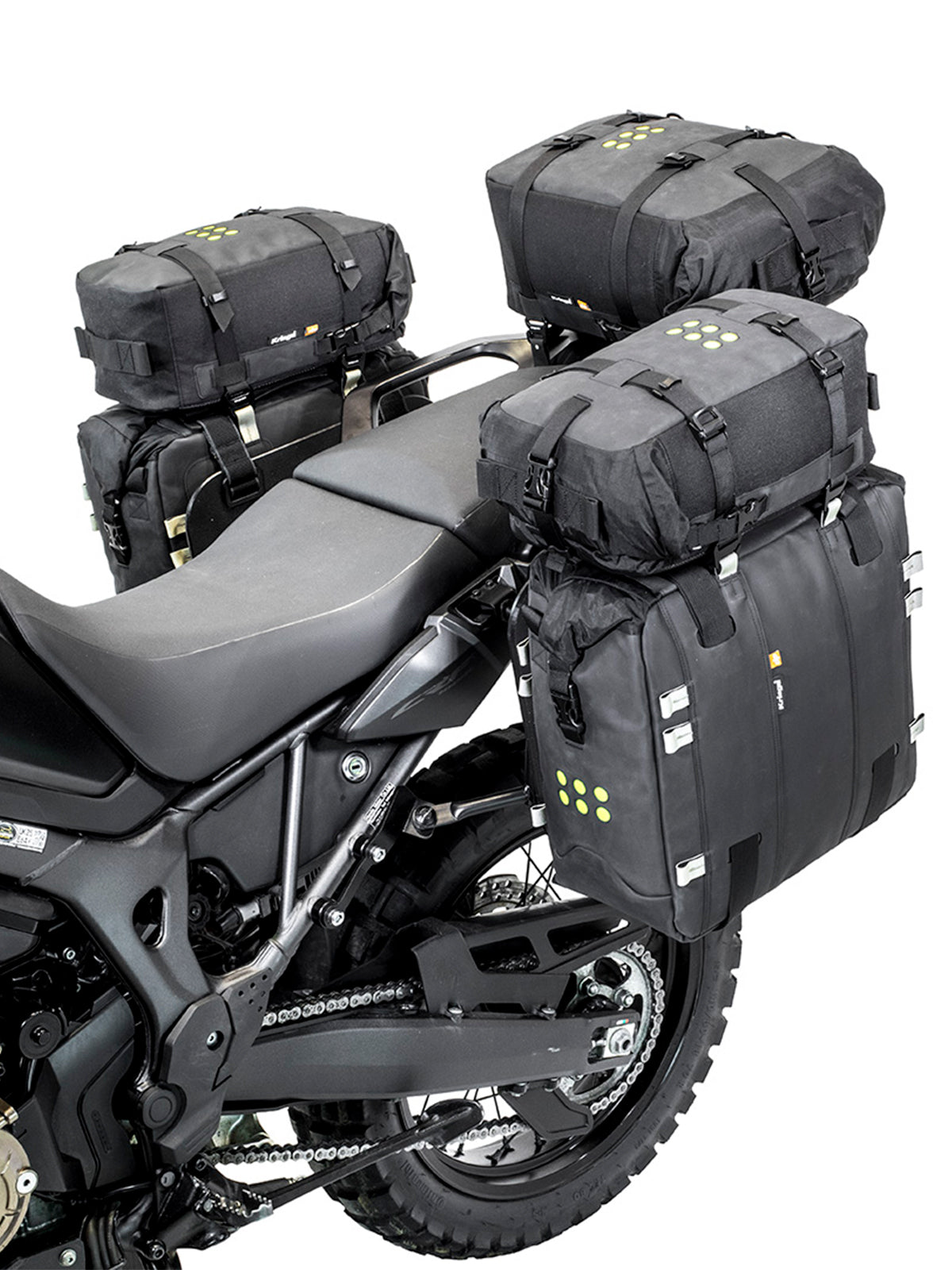 Kriega OS-12 Adventure Pack fitted to africa twin