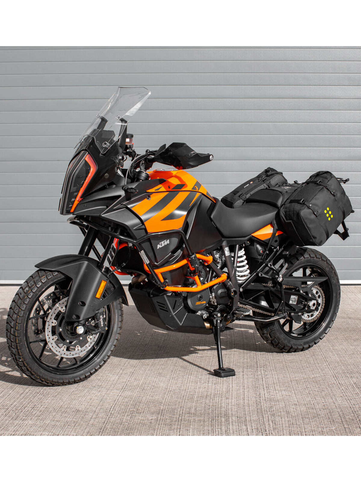 Kriega OS BASE KTM 1050-1290 Adventure fitted to KTM motorcycle