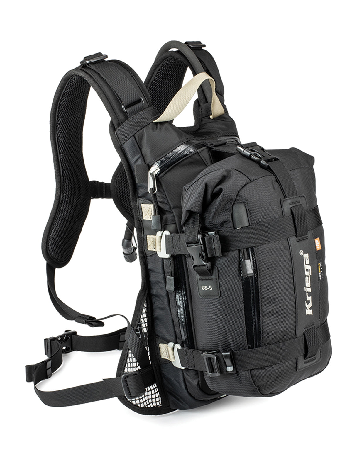 Kriega US5 Drypack fitted to backpack