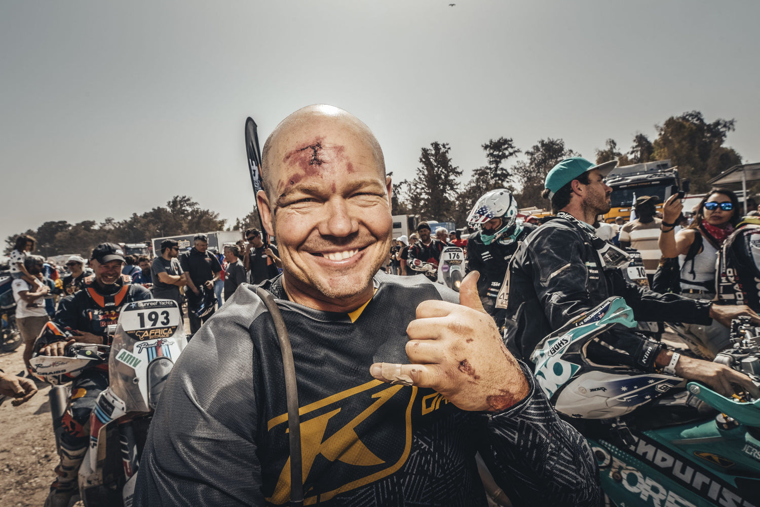 joey evans finshing the AER rally 2020