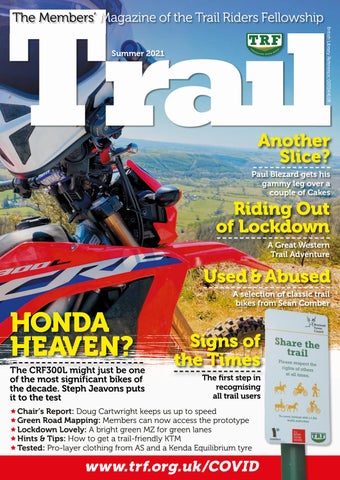 trail magazine front cover summer 2012