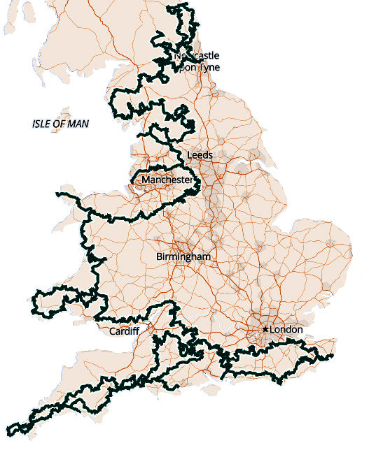 UK TET Route Map