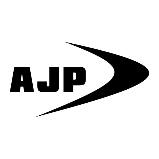 ajp black and white logo