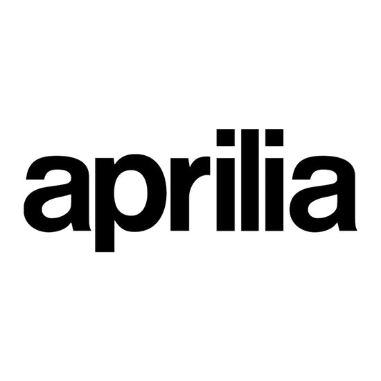 aprilia black and white logo