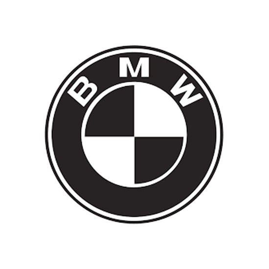 bmw black and white logo