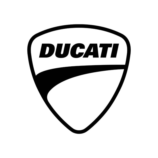 ducati black and white logo