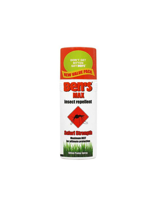 Bottle of Bens Max Insect Repellent