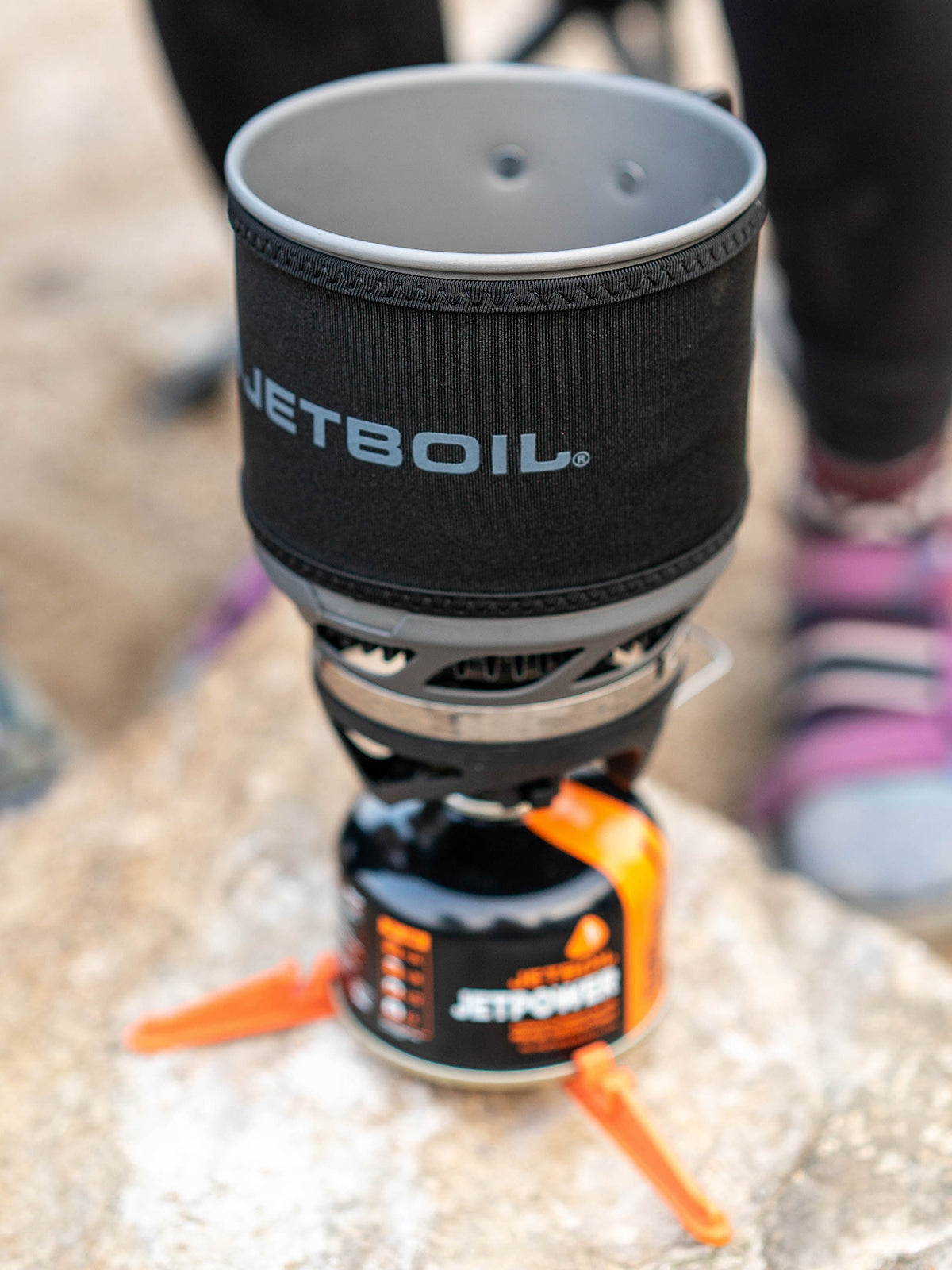 Jetboil MINIMO Cooking System set up ready to cook