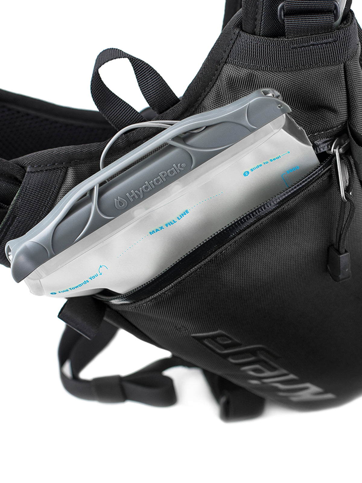 Kriega Hydrapak Shape-Shift™ Reservoir 2-Litre in backpack