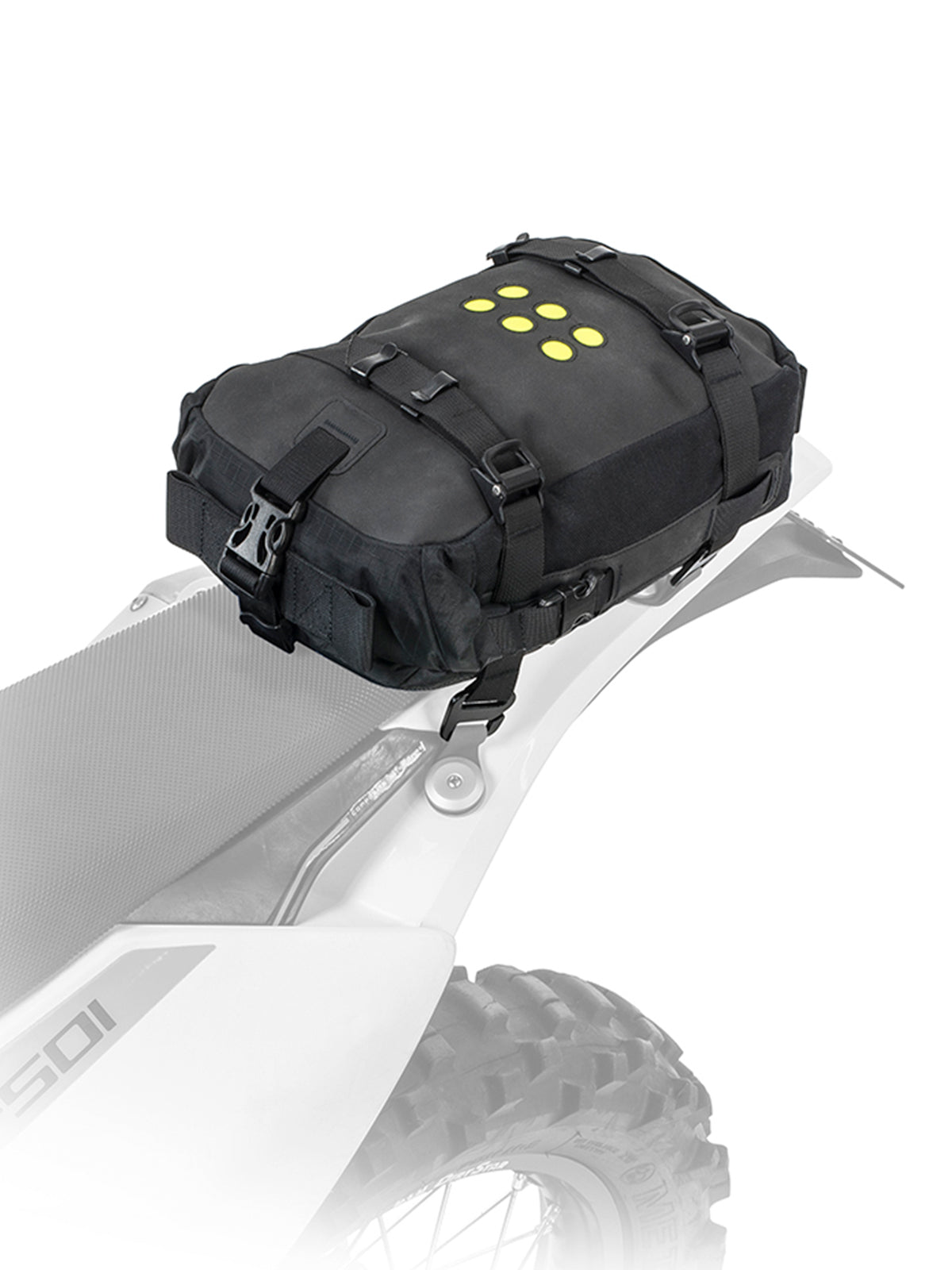 Kriega OS-6 Adventure Pack fitted to rear bike fender