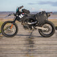 Side view of Kriega OS-6 Adventure Pack fitted to KTM