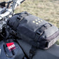Kriega OS-6 Adventure Pack attached over fuel tank