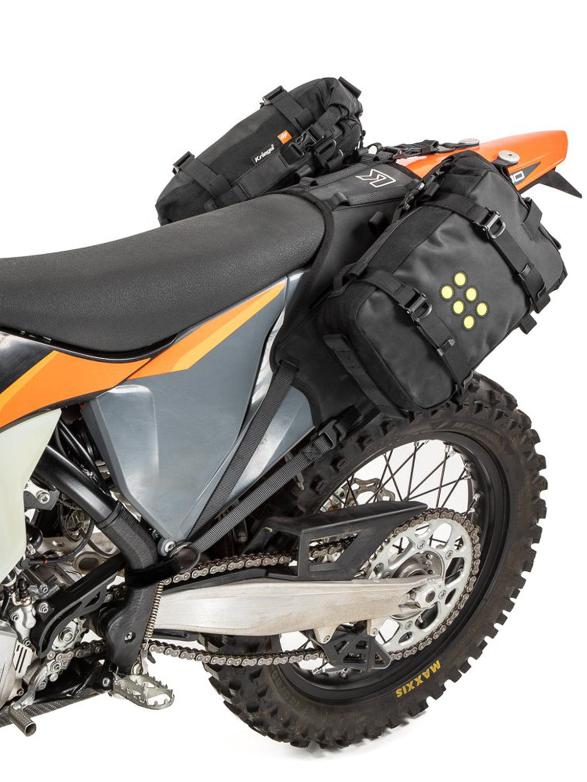 Kriega OS BASE Dirtbike with OS6 adventure packs