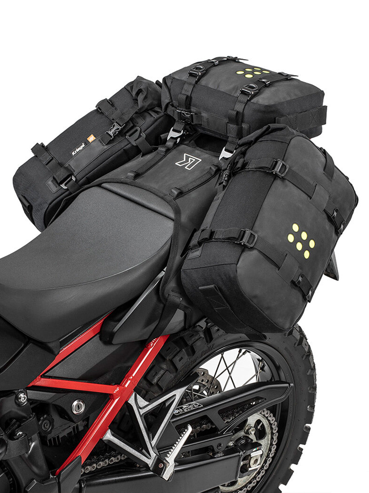 Kriega OS BASE Honda CRF 1100L Africa Twin with 3 adventure packs