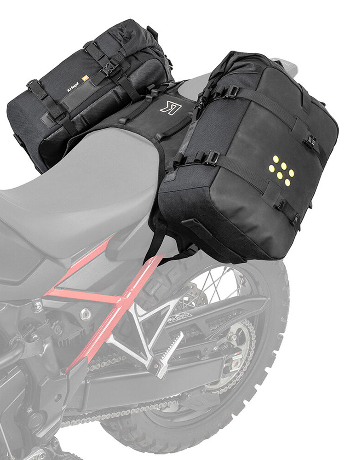 Kriega OS BASE Honda CRF 1100L Africa Twin with two OS18 adventure packs