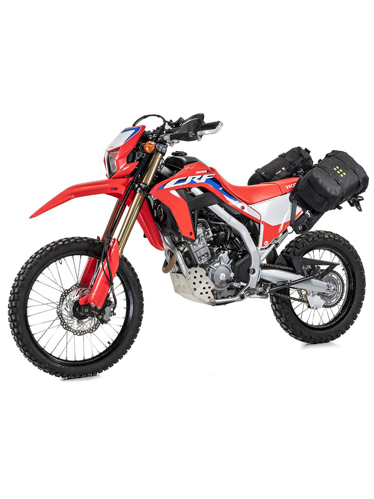 Kriega OS BASE Honda CRF300L / CRF300 Rally mounted on motorcycle