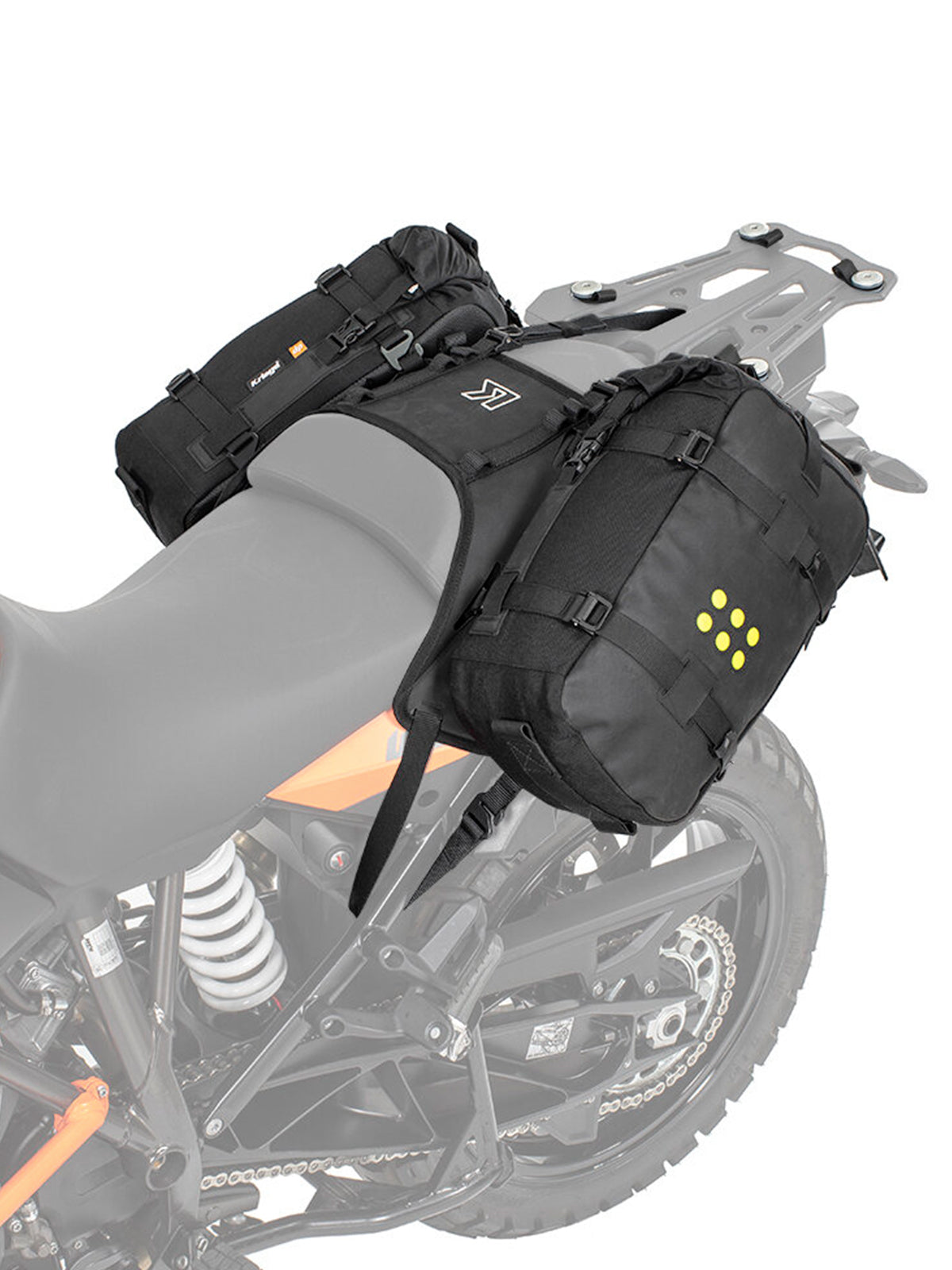 Kriega OS BASE KTM 1050-1290 Adventure with two os12 adventure packs
