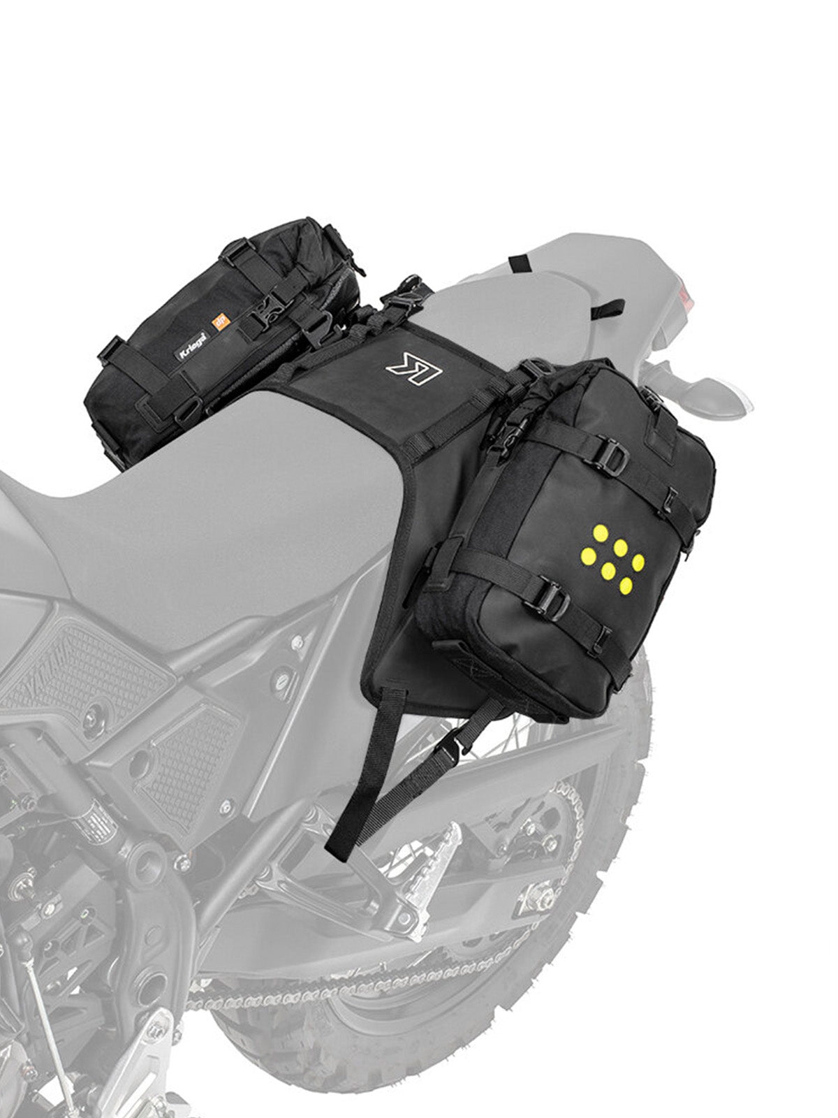Kriega OS BASE Yamaha Ténéré 700 with two os6 adventure packs