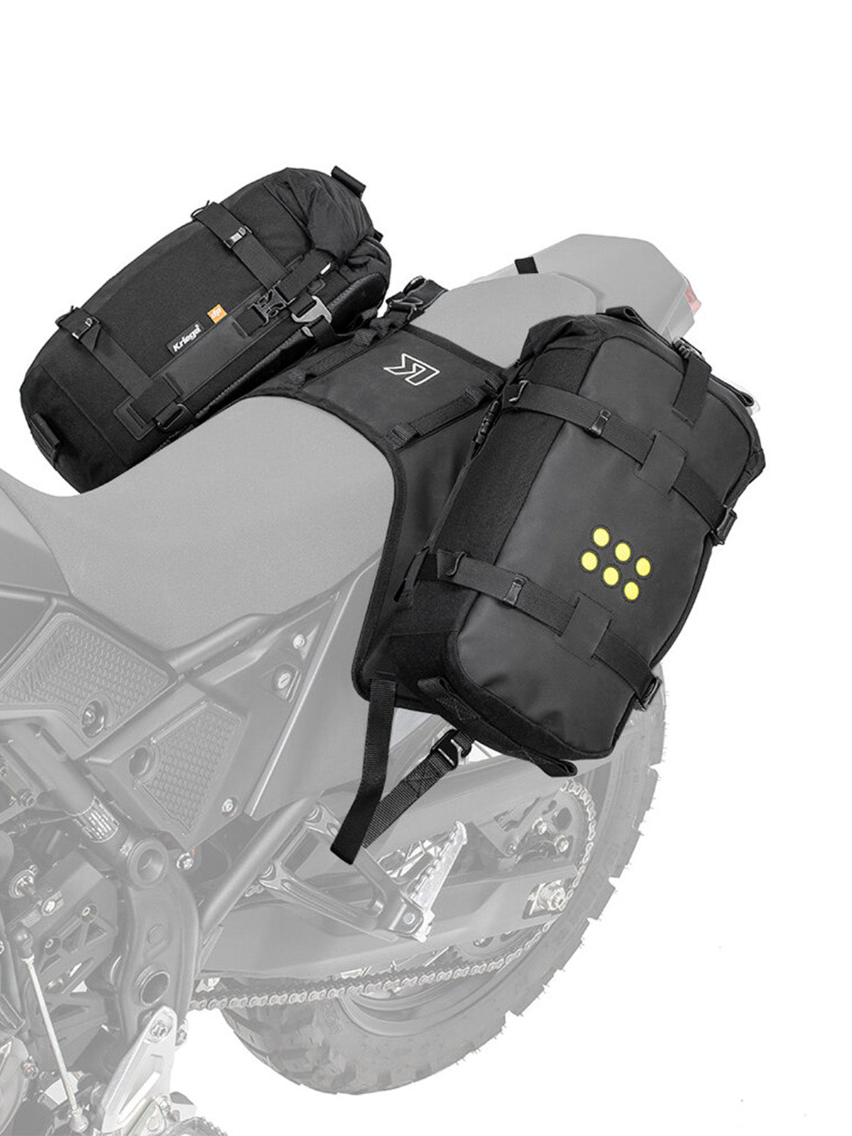 Kriega OS BASE Yamaha Ténéré 700 with two os12 adventure packs