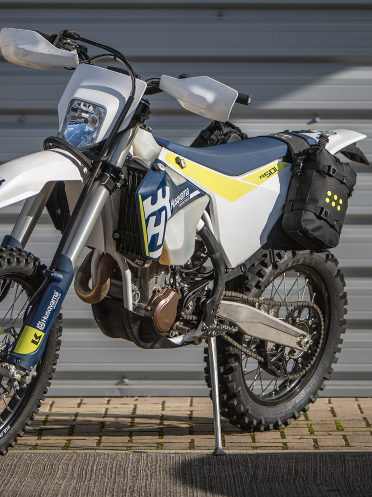 Kriega OS-Combo 12 fitted to husky motorcycle