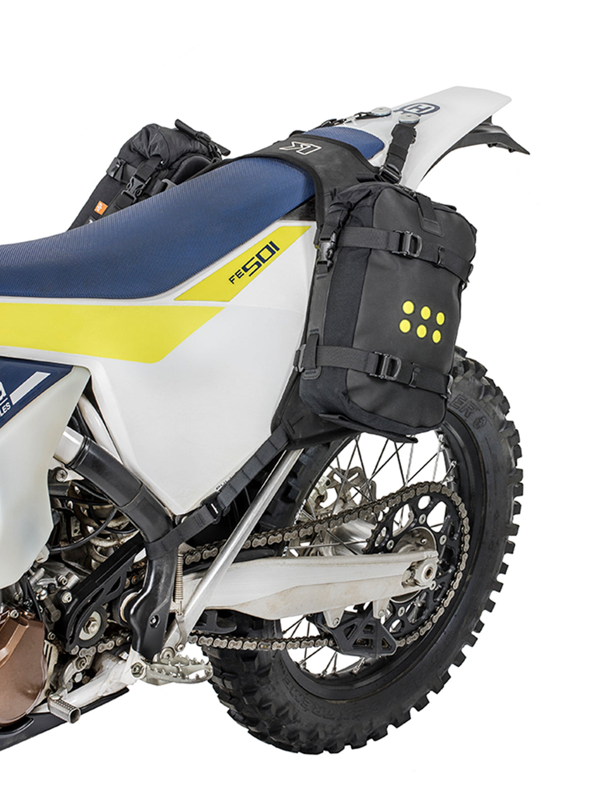 Kriega OS-Combo 12 fitted to Husqvarna motorcycle