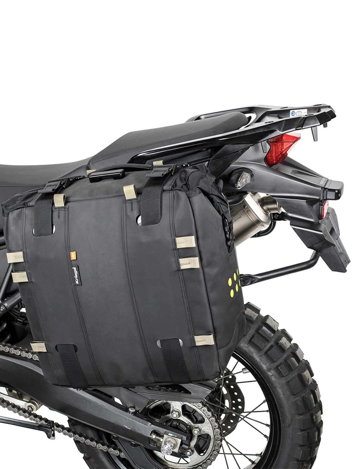 Kriega OS PLATFORM 16-20mm Tube Fit on rear of motorcycle