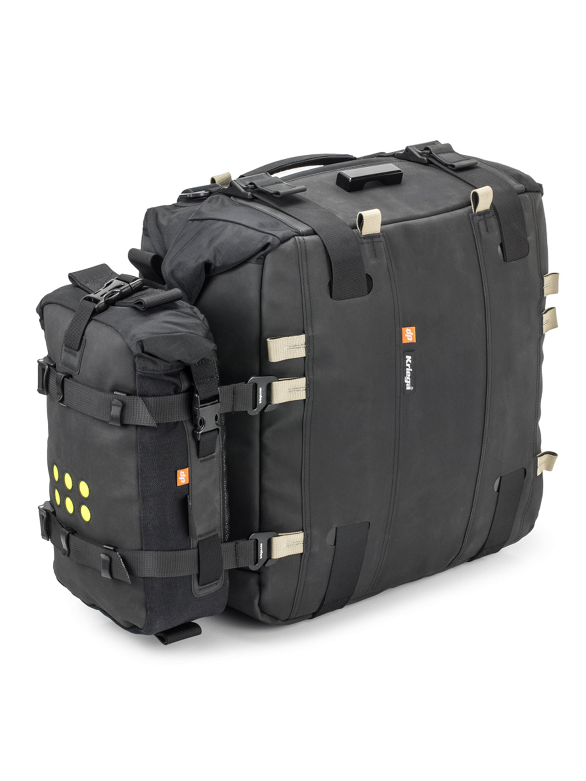 Kriega OS-6 Adventure Pack fitted to pannier
