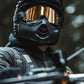 motorbike rider wearing Kriega R20 Backpack