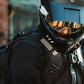 front view of motorcycle rider wearing Kriega R22 Backpack