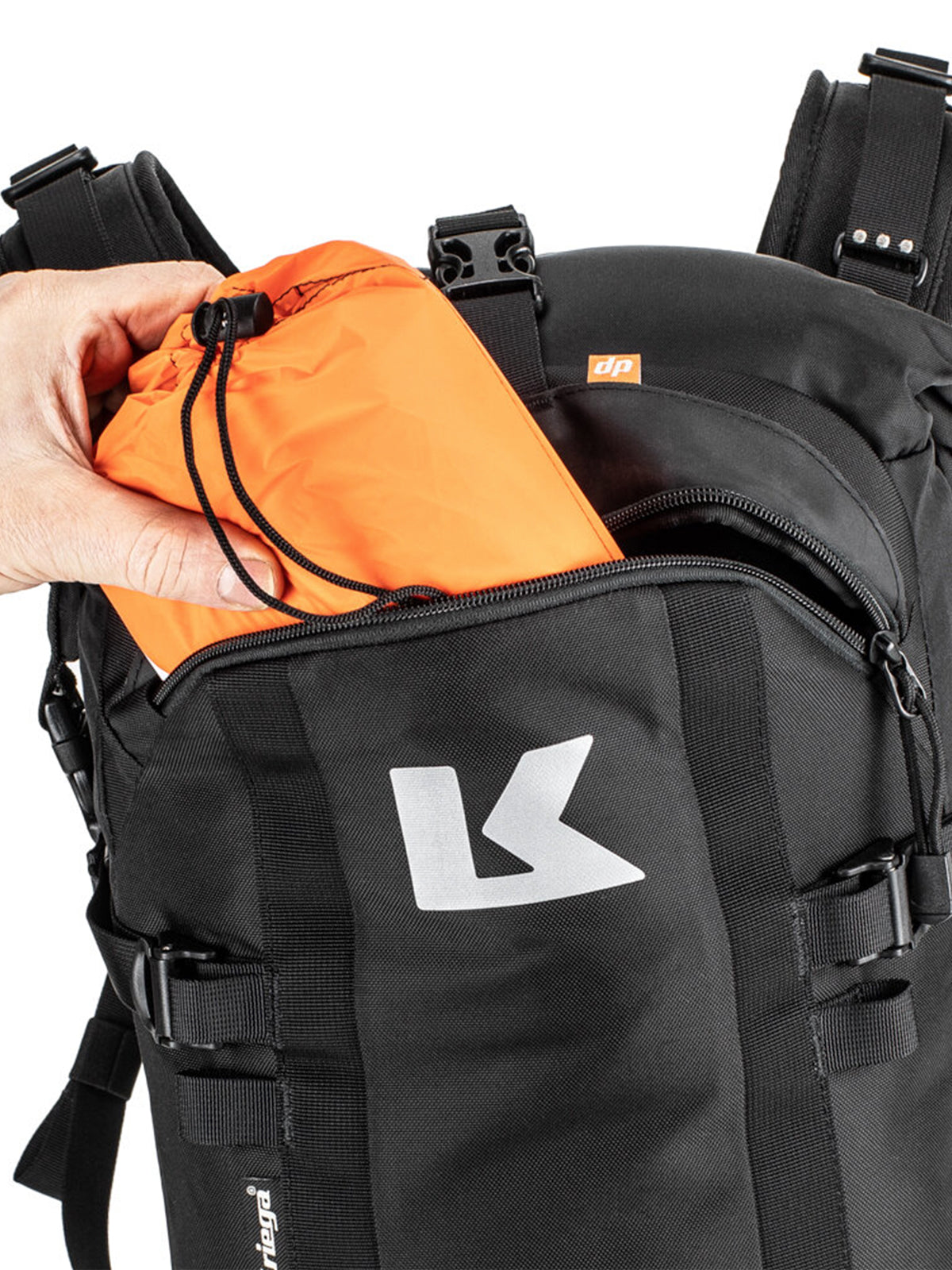 Kriega R22 Backpack showing zip top pocket