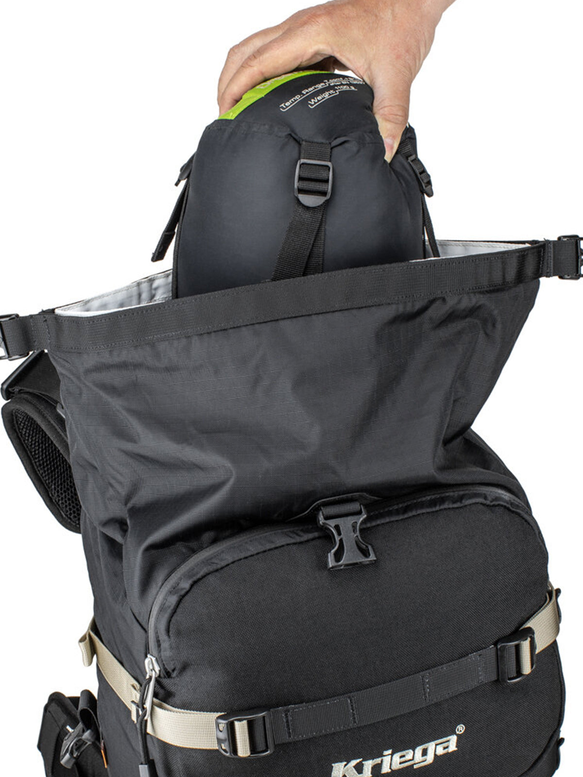 Kriega R30 Backpack dry pack pocket
