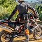 chris birch on his ktm wearing the Kriega R8 Waist Pack