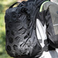 motorbike rider wearing Kriega Trail18 Adventure Backpack