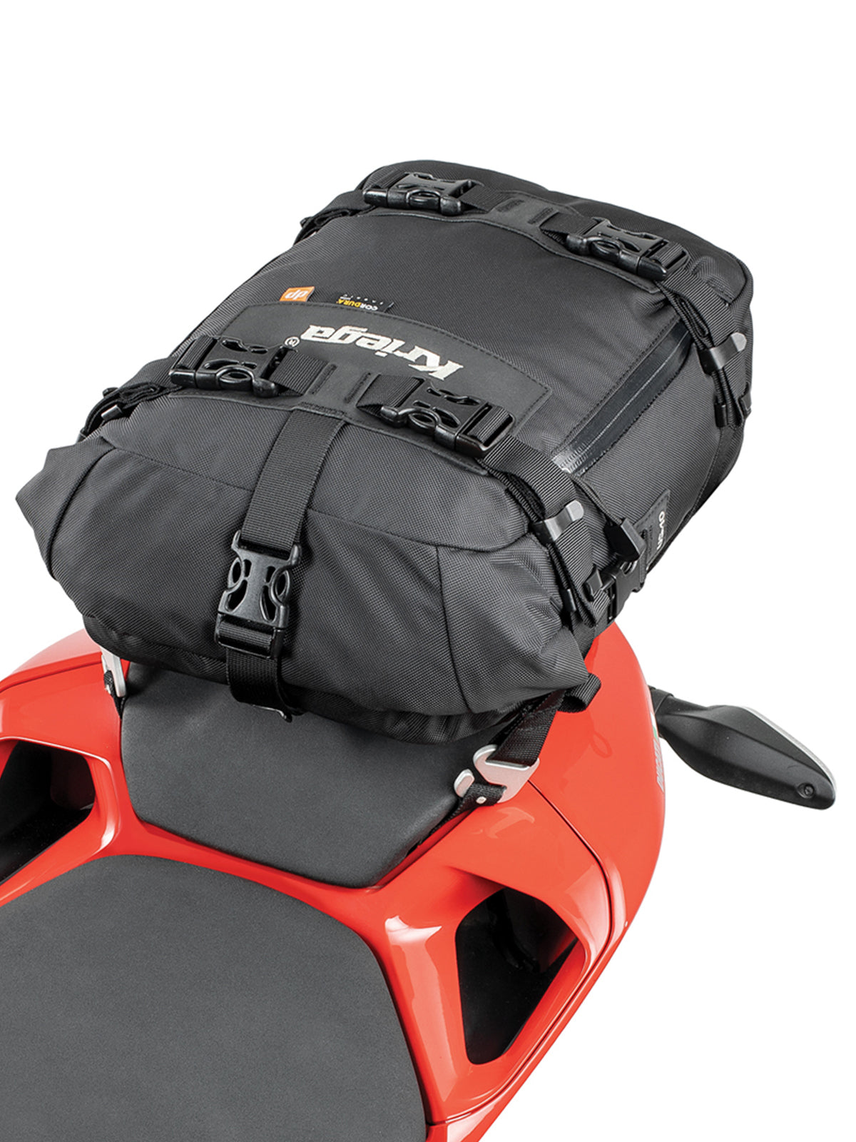 Kriega US10 Drypack mounted to ducati