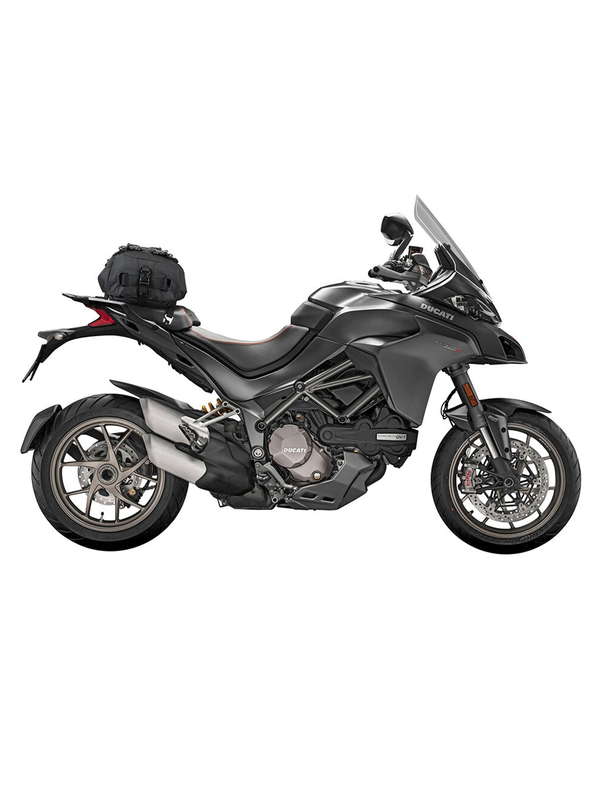 Kriega US20 Drypack attached to ducati motorbike