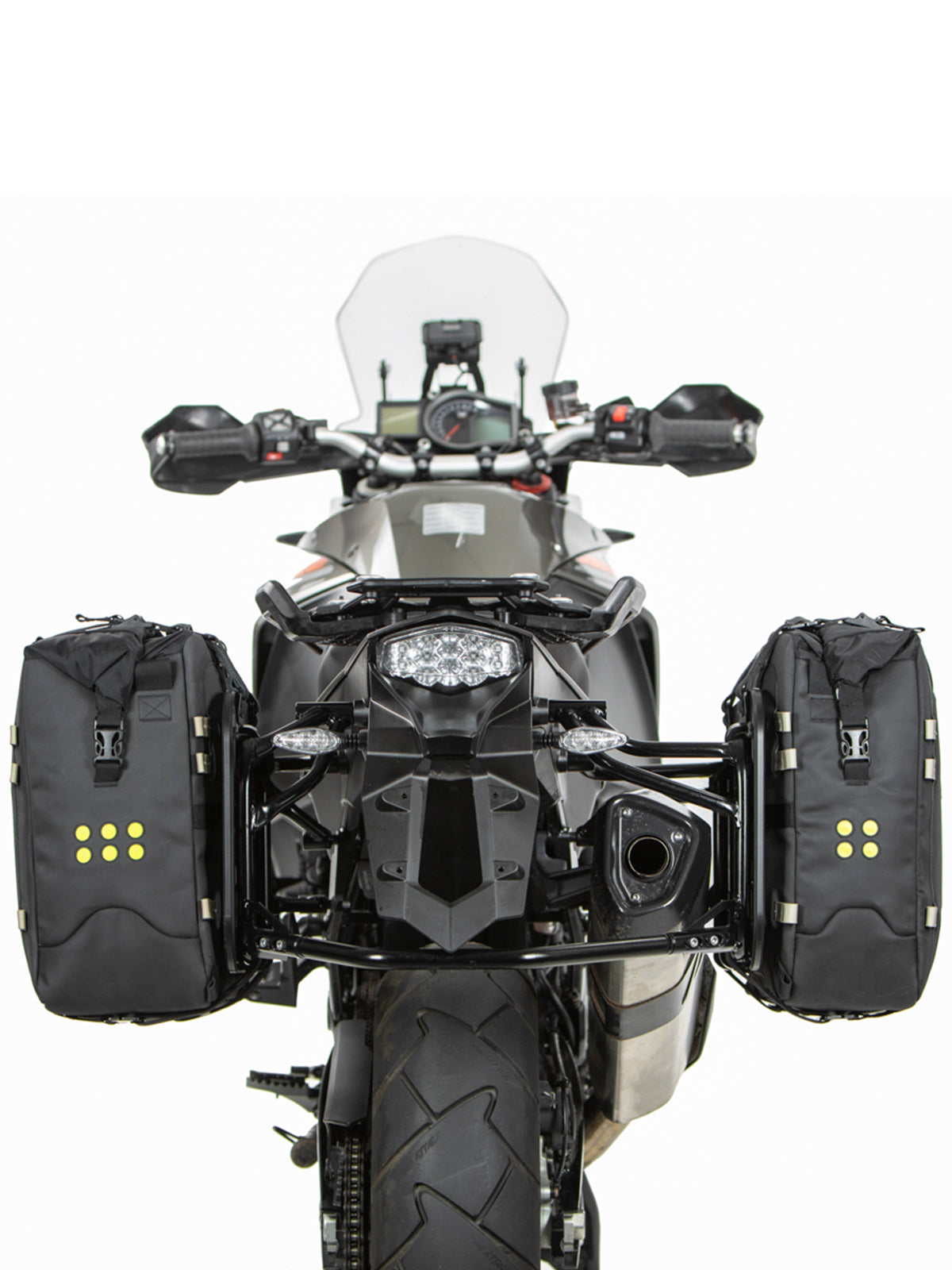 Two Kriega OS-22 Soft Panniers fitted to motorcycle