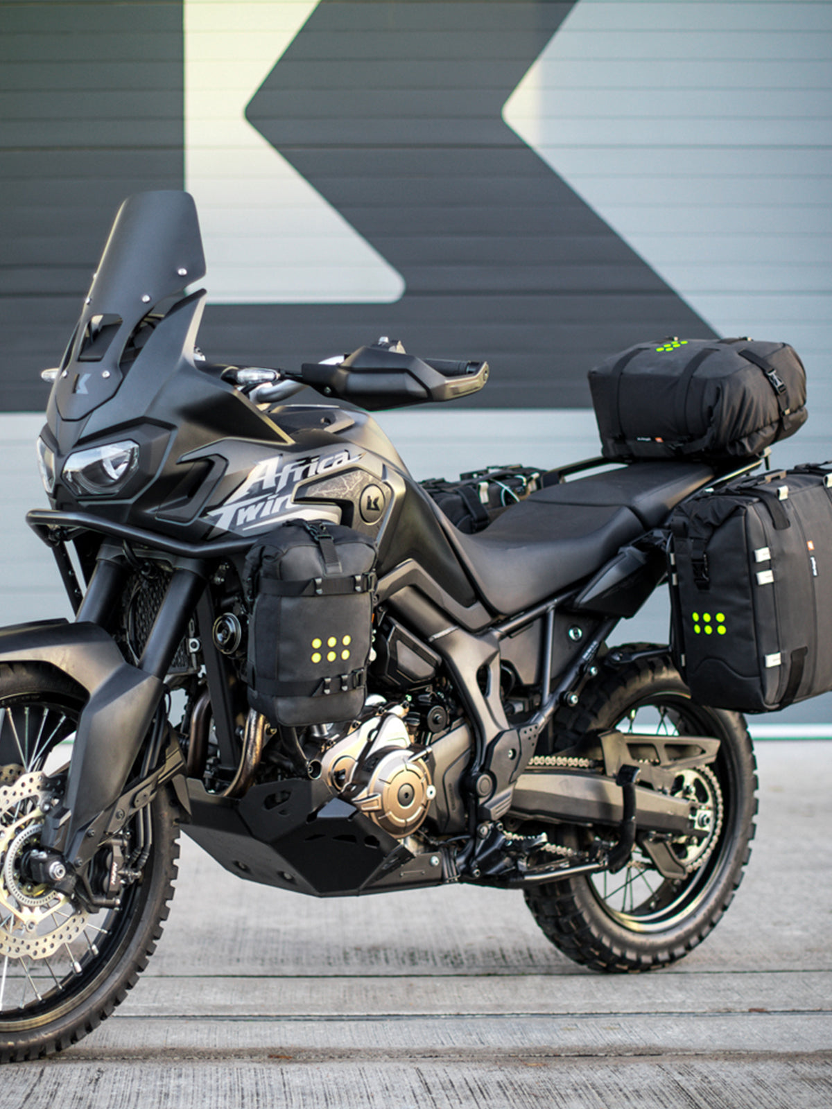 Kriega OS-32 Soft Pannier fitted to Africa Twin