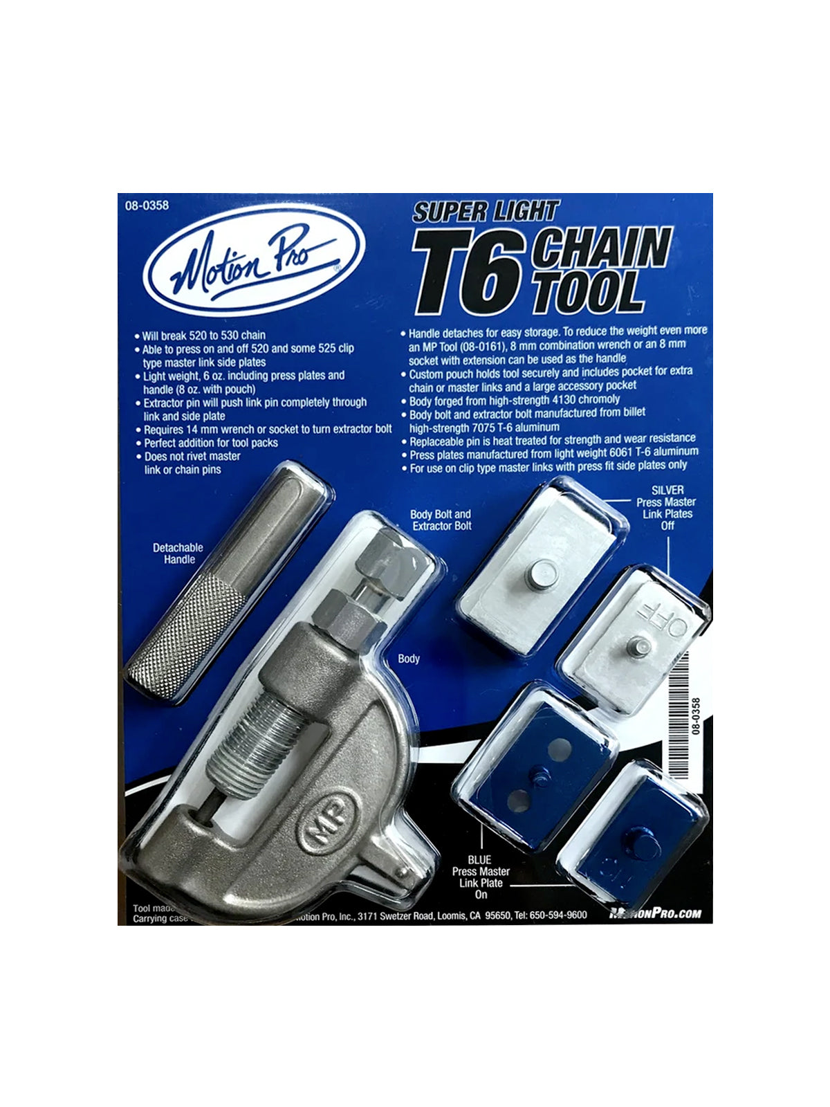 Motion Pro Light Weight Chain Breaker & Chain Press Tool #520 to #530