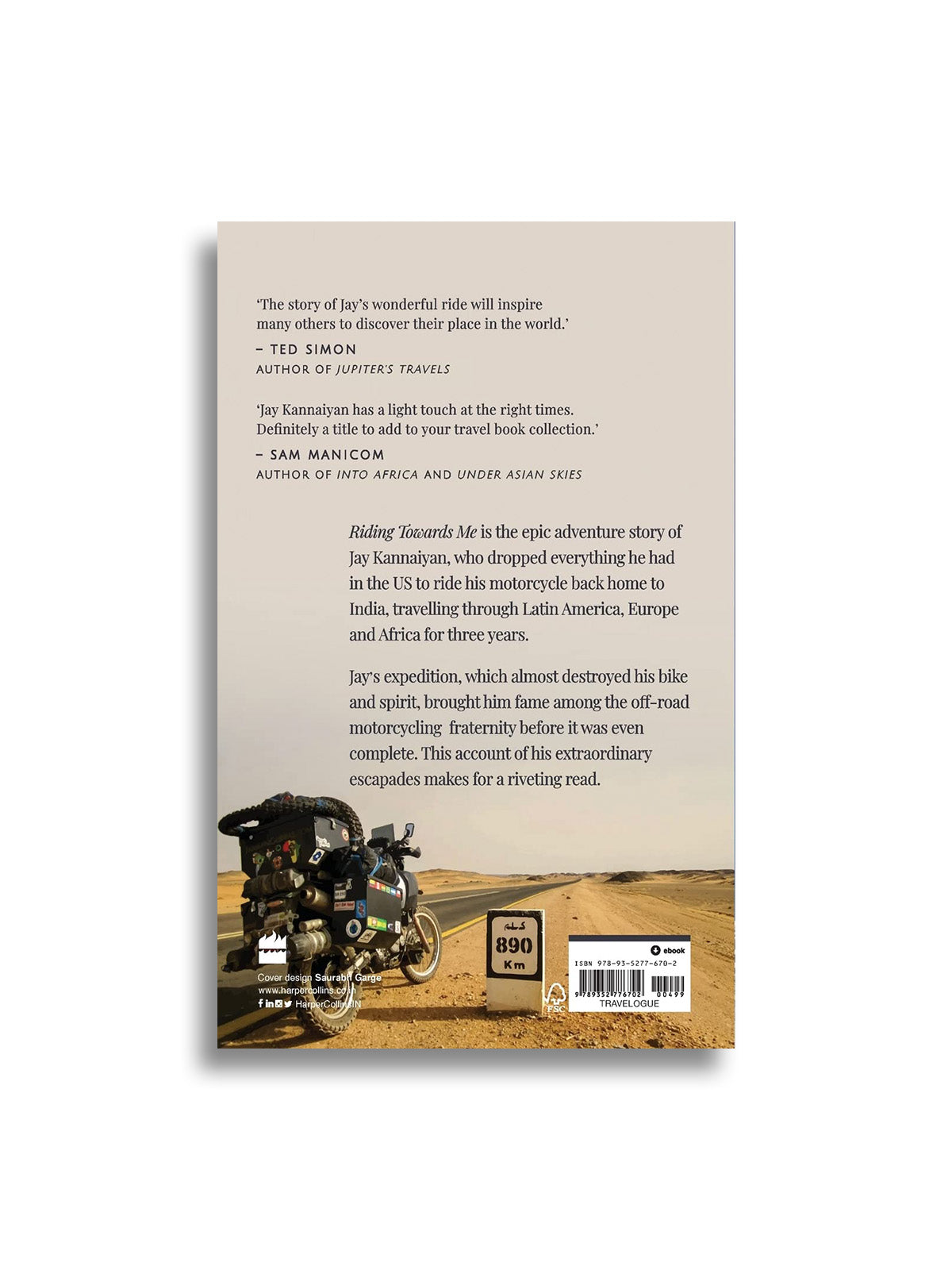Riding Towards Me Book - Jay Kannaiyan