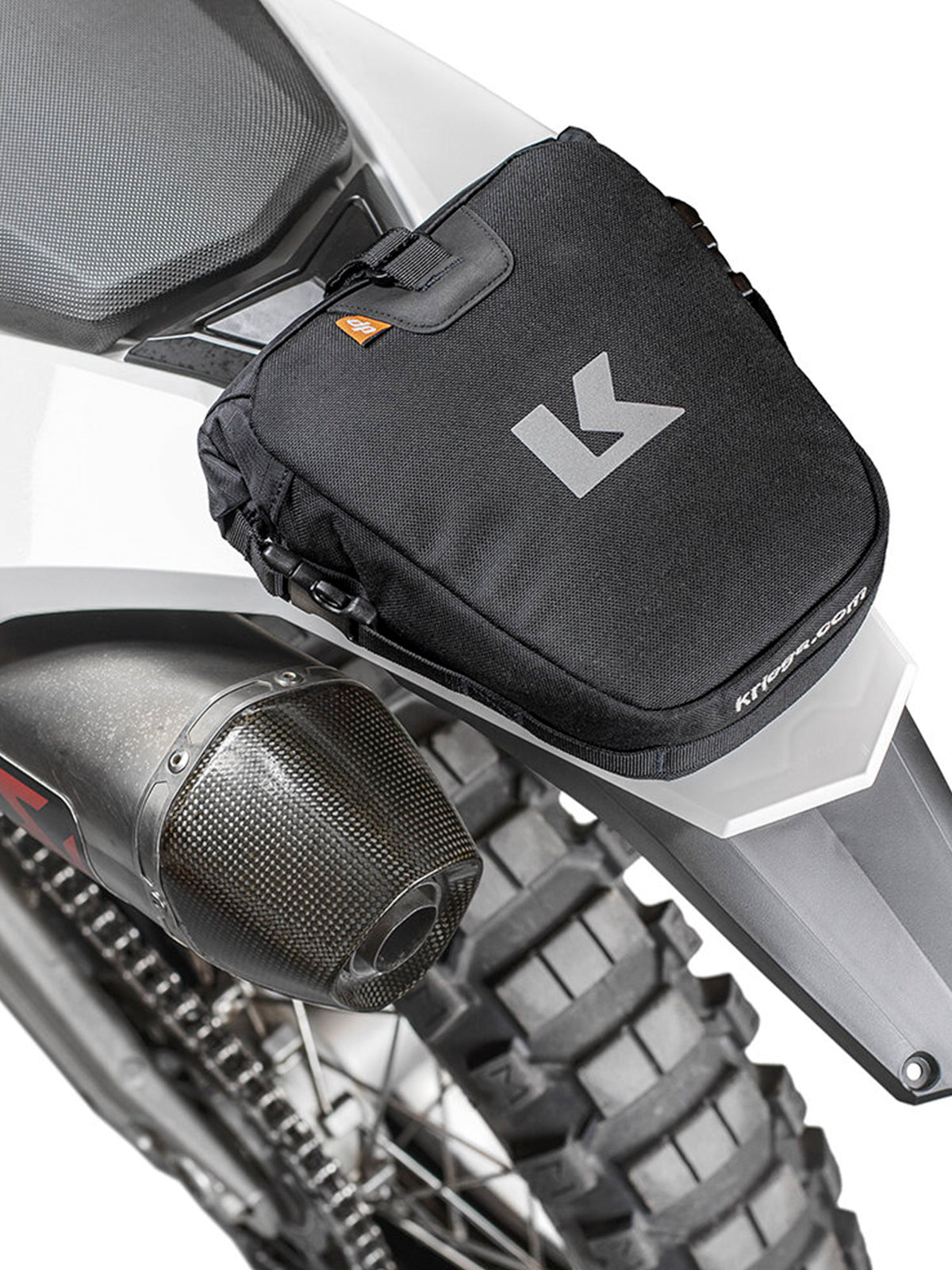 Kriega Rally Pack mounted on rear fender